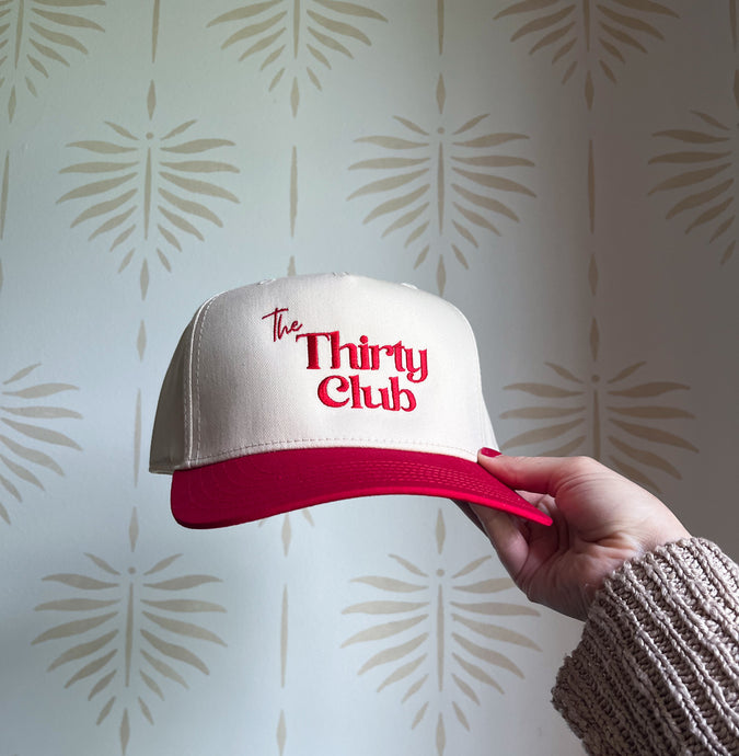 The Thirty Club Embroidered Trucker Cap