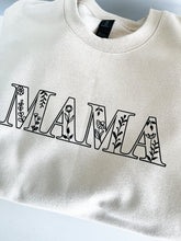 Load image into Gallery viewer, Floral MAMA Crewneck Sweatshirt
